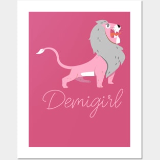 Demigirl Lion Posters and Art